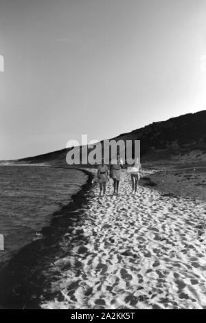 Ferien in Westerland, Deutsches Reich 1937. Ferien auf Westerland, Deutschland 1930. Stockfoto