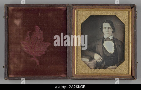 Ohne Titel, 1839/99, möglicherweise William J. solltet, American, 1820 - 1903, United States, Daguerreotypie, 8,1 x 7 cm (Platte), 9,3 x 8,2 x 1,4 cm (Fall Stockfoto