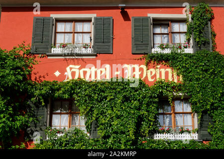 Hotel 'Löwen' in Meersburg am Bodensee, Bodenseekreis, Baden-Württemberg, Deutschland Stockfoto