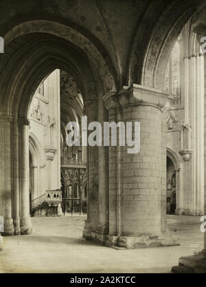 Ely Cathedral: Octagon aus nördlichen Seitenschiff, C. 1891, Frederick H. Evans, Englisch, 1853 - 1943, England, Laterne Folie, 8,2 × 8,2 cm Stockfoto