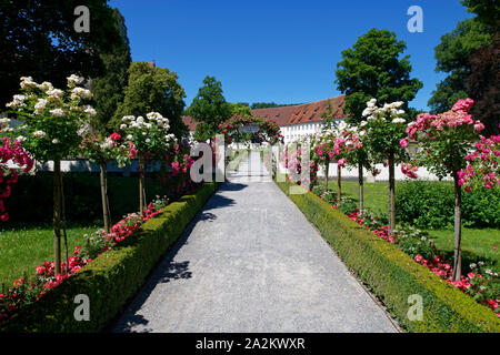 Schlossgarten von Schloss Salem, in der Nähe des Bodensees, Bodenseeraum, Baden-Württemberg, Deutschland Stockfoto