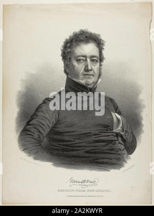 Garrett D., Senator von New Jersey, C. 1840, Charles Fenderich, Deutsche, in den USA, 1805-1887, United States, Lithographie auf Elfenbein webte Papier, 385 x 288 mm Stockfoto