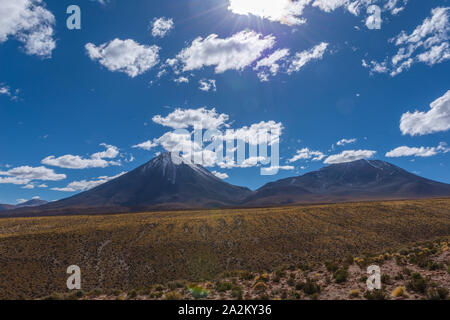 Entlang der Nationalstraße von San Pedro de Atacama, Chile, dem argentinischen Grenzstadt Jama, der Republik Chile, Lateinamerika Stockfoto