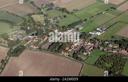 Luftbild von Norden Dalton in East Yorkshire, Großbritannien Stockfoto