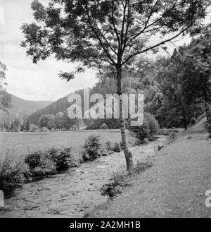 Eindruck aus der Deutschen Landschaft, Deutschland 1839er Jahre. Impressionen aus der deutschen Landschaft, Germamy der 1930er Jahre. Stockfoto