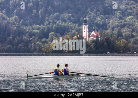 Bleder See, Obere Krain, Slowenien, Europa Stockfoto