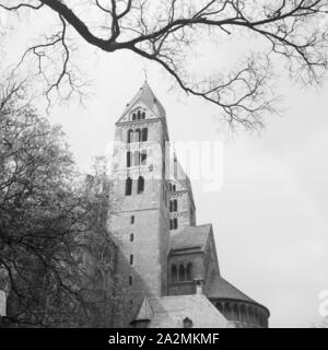 Domkirche St. Maria und St. Stephan Sterben in Speyer, Deutschland 1930er Jahre. St. Maria und St. Stephan Dom zu Speyer, Deutschland 1930. Stockfoto