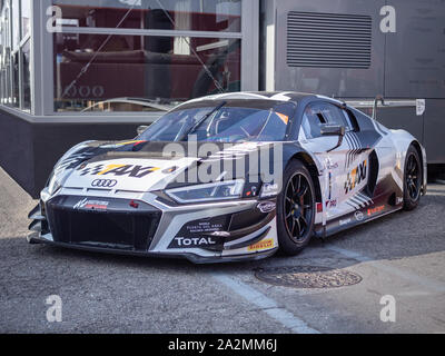 MONTMELO, SPANIEN - 28. SEPTEMBER 2019: Audi R8 LMS (GT3) Evo (Typ 4S) Stockfoto