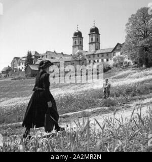 Kirche in St. Märgen Im Schwarzwald, Deutschland, 1930er Jahre. Kirche von St. Maergen im Schwarzwald, Deutschland der 1930er Jahre. Stockfoto