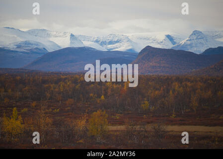 Szene in der Nähe von Kilpisjärvi, Enontekiö, Lappland, Finnland Stockfoto