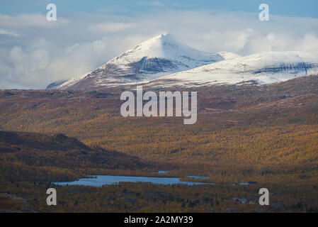 Szene in der Nähe von Kilpisjärvi, Enontekiö, Lappland, Finnland Stockfoto