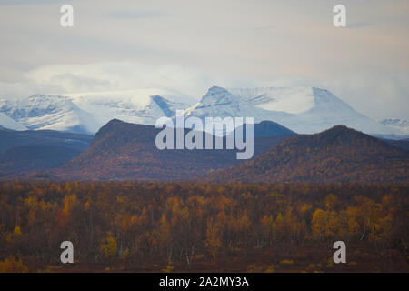 Szene in der Nähe von Kilpisjärvi, Enontekiö, Lappland, Finnland Stockfoto