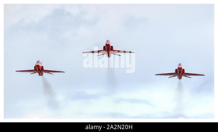 Royal Air Force Display Team die Red Arrows Hawk BAE Systems T1 Stockfoto