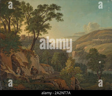 Landschaft in der Nähe von Tivoli, Öl auf Leinwand, 48 x 58,3 cm, unmarkierte, Peter Birmann, Basel 1758 - 1844 Basel Stockfoto
