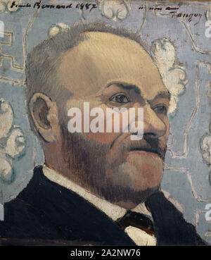 Portrait du Père Tanguy, 1887, Öl auf Leinwand, 35,9 x 30,8 cm, signiert und datiert oben links: Emile Bernard 1887, eingeschrieben rechts oben: à mon ami, Tanguy, Emile Bernard, Lille 1868-1941 Paris. Stockfoto