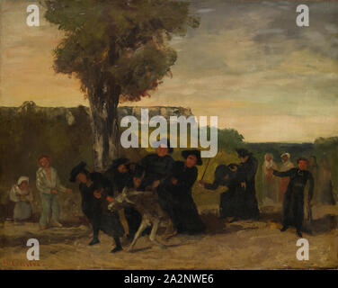 Le Retour de la Conférence, 1863, Öl auf Leinwand, 73 x 92 cm, signiert unten links: G. Courbet, Gustave Courbet, (?), Ornans 1819 - 1877 La Tour-de-Peilz Stockfoto