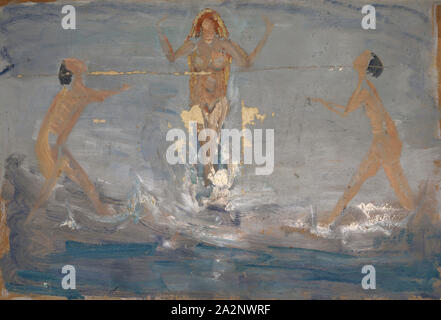 Eurythmic Tanz im Meer, Öl auf Karton, 34,5 x 50,5 cm, Ernst Schiess, Basel 1872 - 1919 Valencia Stockfoto