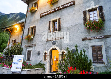 Chamonix Bergführer Büro, Chamonix-Mont-Blanc, Haute-Savoie, Frankreich Stockfoto