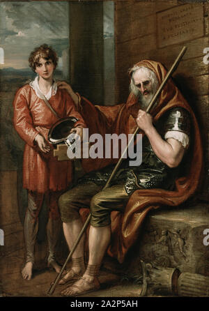 Benjamin West, American, 1738-1820, belisar und der Junge, 1802, Öl auf Leinwand, ohne Rahmen: 26 x 19 cm (66 × 48,3 cm Stockfoto