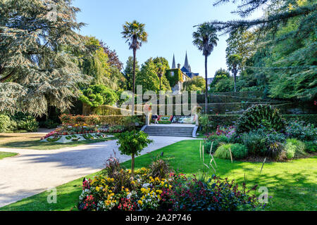 Frankreich, Manche, Cotentin, Coutances, der Jardin des Plantes // Frankreich, Calvados (50), Cotentin, Coutances, Le Jardin des Plantes Stockfoto