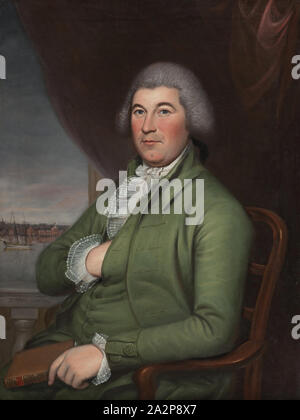 Charles Willson Peale, American, 1741-1827, Christopher Hughes, 1789, Öl auf Leinwand, ohne Rahmen: 38 7/8 x 27 1/8 Inch (98,7 × 68,9 cm Stockfoto