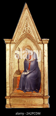 Giovanni del Biondo, Italienisch, aktive 1356-1399, Virgin aussendet, zwischen 1356 und 1399, vergoldete und Tempera auf Holz, UNGERAHMT: 14 x 7 Zoll (35,6 × 17,8 cm Stockfoto