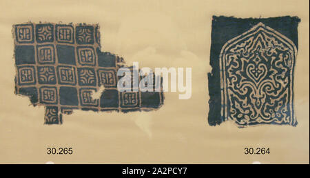 Unbekannt (indisch), bedruckte Baumwolle Textil Fragment, 15./16. Jahrhundert, Baumwolle, 5x4 Stockfoto