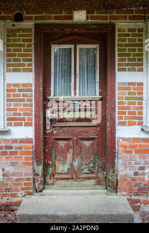 Tür eines alten Hauses, in Deutschland, in Europa Stockfoto