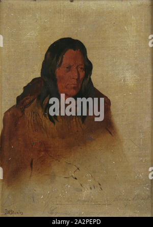 John Mix Stanley, American, 1814-1872, Zinn Zinn Malikin, 1847, Öl auf Karton, UNGERAHMT: 10 5/8 x 7 3/4 Zoll (27 × 19,7 cm Stockfoto