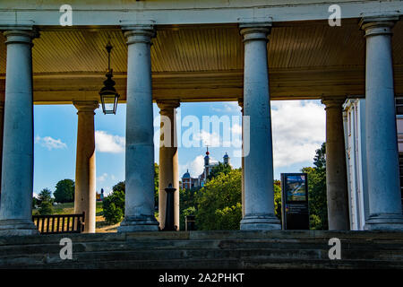 Das Royal Observatory vom National Maritime Museum. Stockfoto