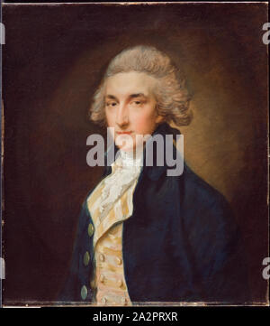 Thomas Gainsborough, Englisch, 1727-1788, Sir John Edward Swinburne, 1785, Öl auf Leinwand, ohne Rahmen: 26 cm × 23 cm (67 × 58,4 cm Stockfoto