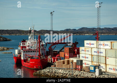 Angeln Boote in Aasiaat (Grönland) Stockfoto