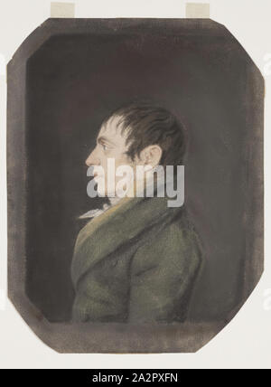 James Sharples, American, 1750-1811, Alexander Saunders, zwischen 1750 und 1811, Pastell über Graphit auf Creme webte Papier, Blatt: 8 1/2 x 6 1/2 Inch (21,6 × 16,5 cm Stockfoto