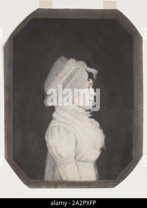 James Sharples, American, 1750-1811, Catherine Saunders, zwischen 1750 und 1811, Pastell und Graphit auf Creme webte Papier, Blatt: 8 1/2 x 6 1/2 Inch (21,6 × 16,5 cm Stockfoto