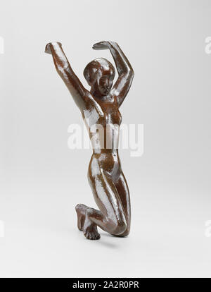 Georg Kolbe, Deutsch, 1877-1947, kniende Mädchen, 1930, bronze, Gesamt: 12 1/4 x 5 5/8 x 6 Zoll (31,1 × 14,3 × 15,2 cm Stockfoto