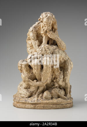 Jean Baptiste Carpeaux, Französisch, 1827-1875, Ugolino und seine Kinder, die zwischen 1860 und 1861, Gips, Gesamt: 20 3/4 x 14 1/4 x 11 1/4 Inch (52,7 × 36,2 × 28,6 cm Stockfoto