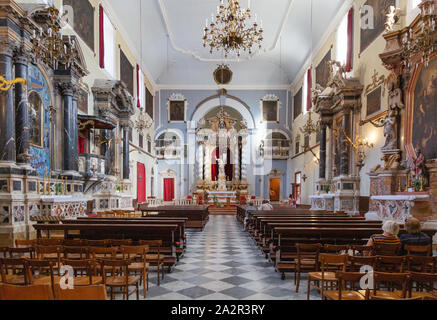 Dubrovnik Kloster - das Innere der Franziskaner Kloster und Kirche, die Altstadt von Dubrovnik UNESCO Weltkulturerbe Dubrovnik, Kroatien Europa Stockfoto