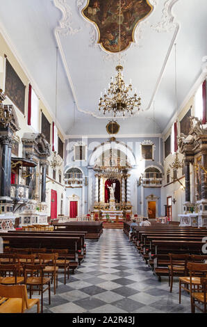 Dubrovnik Kloster - das Innere der Franziskaner Kloster und Kirche, die Altstadt von Dubrovnik UNESCO Weltkulturerbe Dubrovnik, Kroatien Europa Stockfoto