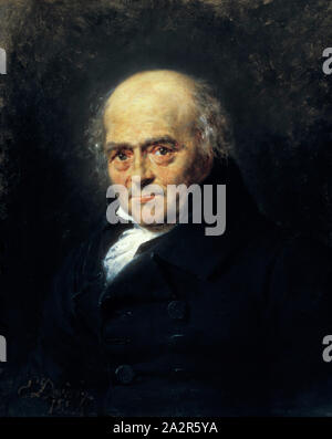 Eugène François Marie Joseph Devéria, Französisch, 1805-1865, Portrait von Monsieur Couche, 1824, Öl auf Leinwand, ohne Rahmen: 28 3/4 x 23 3/8 Inch (73 × 59,4 cm Stockfoto