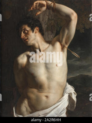 Paul Delaroche, Französisch, 1797-1856, St. Sebastian, 19. Jahrhundert, Öl auf Leinwand, ohne Rahmen: 46 x 35 3/4 Zoll (116,8 × 90,8 cm Stockfoto