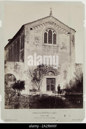 Carlo Naya, Italienisch, 1816-1882, Fassade des Arena Kapelle, Padua, Ca. 1865, eiklar Drucken aus Collodium auf Glas negativ, Bild: 14 x 10 1/4 Zoll (35,6 × 26 cm Stockfoto