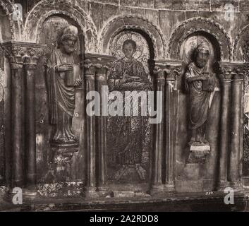 Die Zahlen in der Sankt Markus Basilika 3, Abbildungen in der Kuppel in der Markuskirche in Venedig, I.9 b, 1881, die Basilika di San Marco in Venedig - (Saint Marc de Venise): illustrata dei riguardi dell'arte e della Storia da Scrittori veneziani. Venezia: Ongania, 1881-1888 Stockfoto