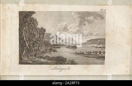 Lowärtzer-See, Blick auf den Lauerzersee aus dem 19. Jahrhundert, nein. 16, S. 110, 1805, Heinrich August Ottokar Reichard: Malerische Reise durch einen grossen Theil der Schweiz vor und nach der Revolution. Jena: Seidler, 1805 Stockfoto