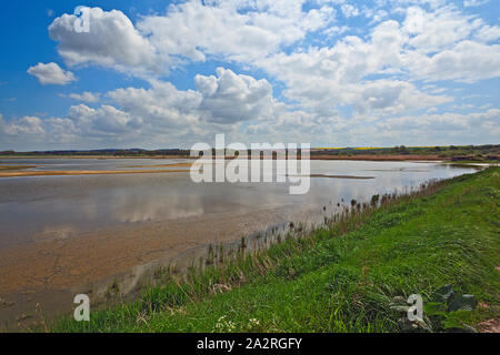 RSPB Reserve Titchwell an der Küste von Norfolk, Großbritannien Stockfoto