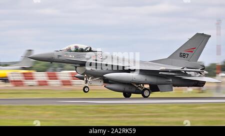 Royal Norwegian Air Force - F-16 Fighting Falcon an der Royal International Air Tattoo 2019 Stockfoto