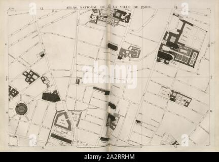 National Atlas der 13. der Stadt Paris 3, Karte von Paris, nein. 29, S. 38, Verniquet, E.; Bartholome, P.T. ; Mathieu, A.J., 1796, Edmé Verniquet, P.T. Bartholome, A.J. Mathieu: Atlas du Plan général de la Ville de Paris. Paris: chez l'auteur, 1796 = l'ein IV Stockfoto