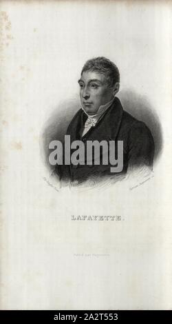 Lafayette, Marie-Joseph Motier, Marquis de La Fayette, unterzeichnet: Ary Scheffer (Pinx.); Cyprien Jacquemin (sc.), Abb. 4, S. 350, Scheffer, Ary (pinx.); Jaquemin, Cyprien (Sc), Louis Blanc: Révolution Française: Histoire de Dix Ans 1830-1840. Bd. 1, Bl. 1. Paris: Pagnerre, 1848 Stockfoto
