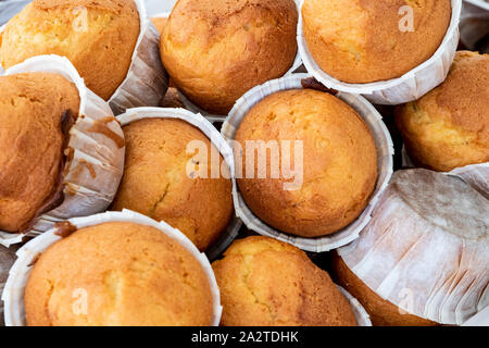 Cupcake, Detail einer handgefertigten Dessert. Spanien Stockfoto
