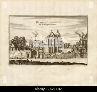 Prosp. der Karmeliterkirche Deschausses, Saint-Joseph-des-Carmes Kirche in der Rue de Vaugirard, Paris, Abb. 19, S. 64, Martin Zeiller: Topographia Galliae, oder, Beschreibung und Contrafaitung der vornehmbsten und bekantisten Oerter in dem mächtigen und grossen Königreich Franckreich: beedes auss eygner Erfahrung und Beispiele in den Graben und berühmbtesten Scribenten so in Underschiedlichen Spraachen Abb. aussgangen seyn auch auss erlangten Bericht- und Relationen von etlichen Jahren Held zusammengetragen in richtige Ordnung Referenzen und auff Begehren zum Druck verfertiget. Bd. 1, Bl. 1. Frankfurt am Mayn: Im Stockfoto