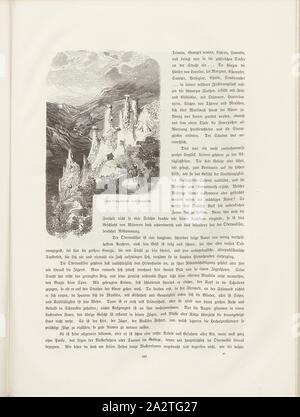 Die Pyramiden von Useigne, Illustration der Erde Pyramiden von Useigne aus dem 19. Jahrhundert, Abb. 291, S. 337, Woldemar Kaden: Das schweizerland: eine Sommerfahrt durch Gebirg und Thal. Stuttgart: Engelhorn, 1875 Stockfoto